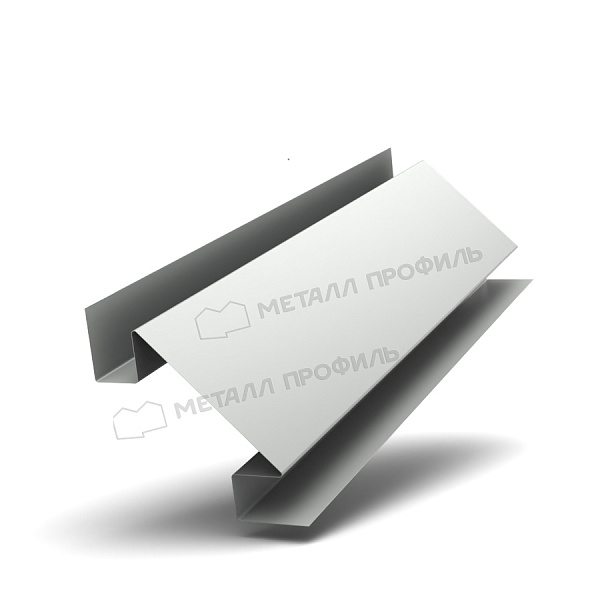 Планка угла внутреннего сложного 75х3000 (ПЭ-01-9003-0.5) ― заказать по доступным ценам в Компании Металл Профиль.