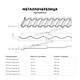 Металлочерепица МЕТАЛЛ ПРОФИЛЬ Монтерроса-XL NormanMP (ПЭ-01-3005-0.5)